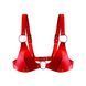 Лиф из натуральной кожи Feral Feelings - Bikini Top Red SO9422 фото 1