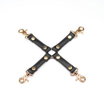 Хрестовина Liebe Seele Black Organosilicon Hogtie, екошкіра SO9487 фото