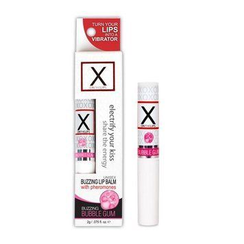 Стимулирующий бальзам для губ унисекс Sensuva &ndash; X on the Lips Bubble Gum с феромонами, жвачка SO4462 фото