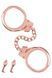 Металеві наручники Fetish Tentation Premium Chick wrist cuffs in rose-gold metal, рожеве золото SX1091 фото 1