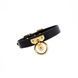 Нашийник-чокер з кільцем, італійська шкіра Leather Cosplay Choker UPKO, розмір L U62909 фото 9