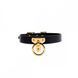 Нашийник-чокер з кільцем, італійська шкіра Leather Cosplay Choker UPKO, розмір L U62909 фото 8