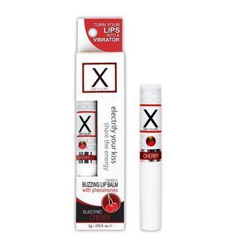 Стимулирующий бальзам для губ унисекс Sensuva &ndash; X on the Lips Cherry с феромонами, вишня SO4463 фото