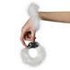 Наручники металеві Adrien Lastic Handcuffs White з білим пухнастим оздобленням AD30310 фото 3
