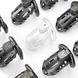 Клітка для пеніса LOCKINK SEVANDA Plastic Penis Chastity Cage, чорна, 3 кільця різних розмірів SX2841 фото 8