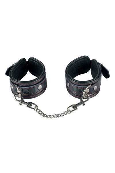Наручники Fetish Tentation Premium Patent Leather Handcuffs, знімний ланцюжок SX1099 фото