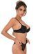 Трусики с цветочной аппликацией и открытым доступом Daring Intimates черный; S/M DI76238Black фото 2