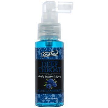 Розпродаж! Спрей для мінету Doc Johnson GoodHead DeepThroat Spray - Blue Raspberry 59мл (до 11.2025) SO9854-R фото