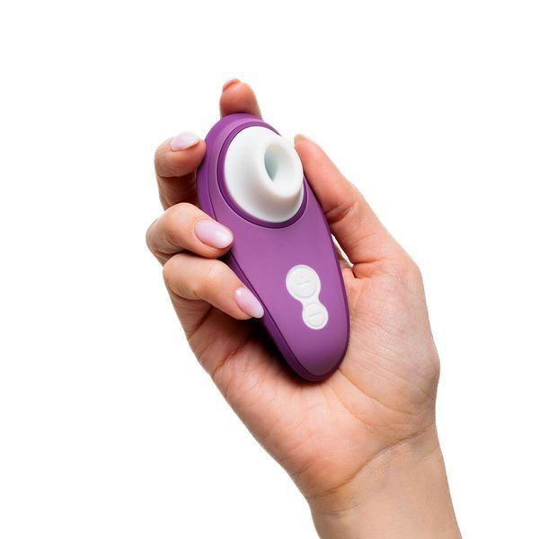 Вакуумний кліторальний стимулятор Womanizer Liberty 2 Purple, 8 режимів, магнітна кришечка SX0523 фото